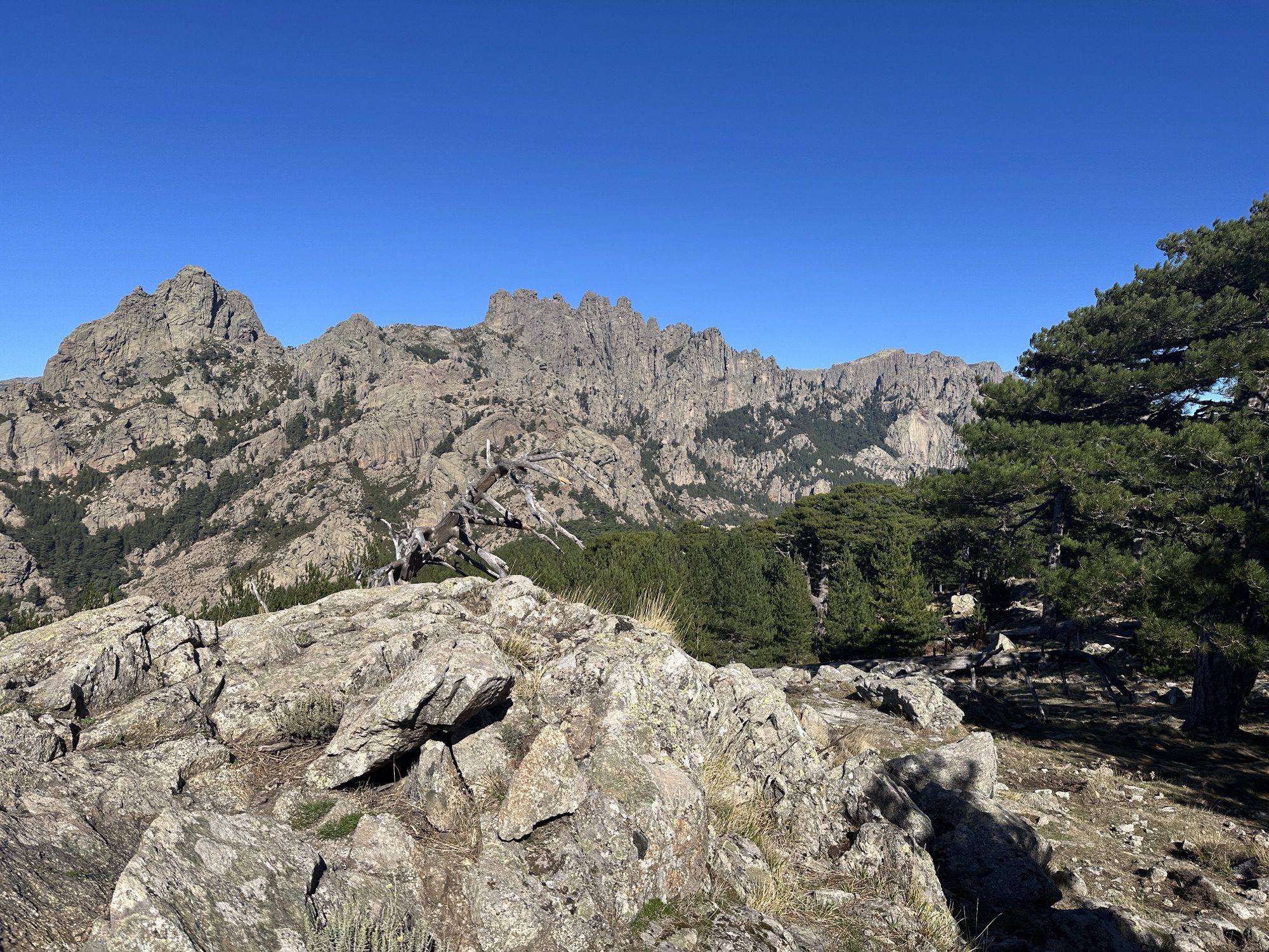 Panorama van de Aiguilles de Bavella.